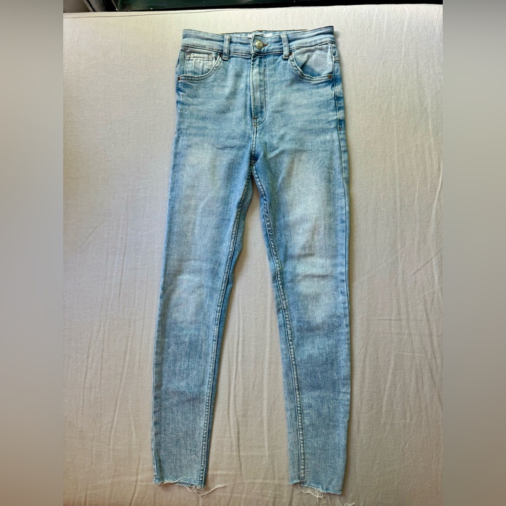 High waisted skinny jeans, S